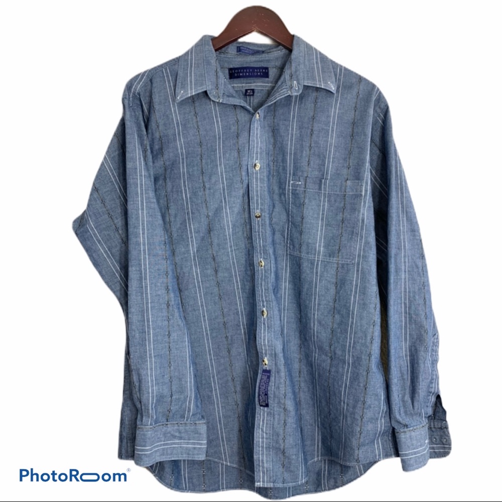 Geoffrey Beene dimensions button up top size161/2